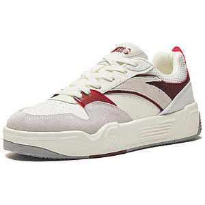 Anta C37 Series Lightweight Height Increasing Low-Top Skateboard Shoes Men's Gray Beige Red 1 2899610