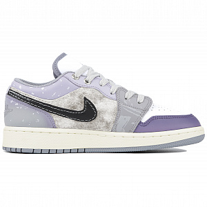 Jordan Air Jordan 1 Low Water Shadow Dream Slip-Resistant Low-Top Vintage Basketball Shoes GS Purple 1 2900514