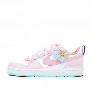 Nike Court Borough Skateboard Shoes Women's Low-Top White