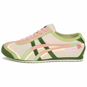 Onitsuka Tiger MEXICO 66 Kaleidoscope Lotus Box Low-Top Casual Shoes Unisex Pink Green 1 2900756