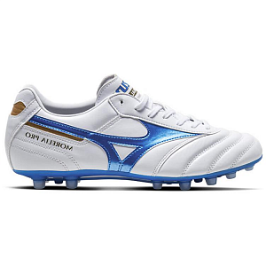 Mizuno MORELIA 2 AG Rubber Short Studs Artificial Ground Wear-Resistant Soccer Shoes Men's White Blue 1 2901226
