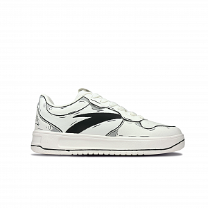 ANTA Life Collection Skateboard Shoes Men Low-Top Black White Gray 1 2902178