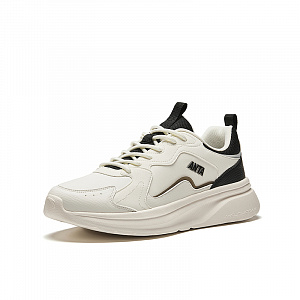 Anta Life Collection Anti Slip Wear Resistant Low Top Casual Shoes Men's White Black 1 2902204