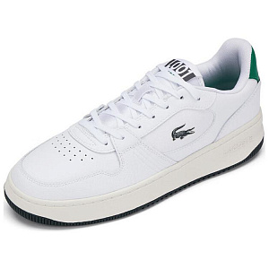 LACOSTE Anti-Slip And Wear-Resistant Lightweight Low-Top Skateboard Shoes Men's White Black Green 1 2902573