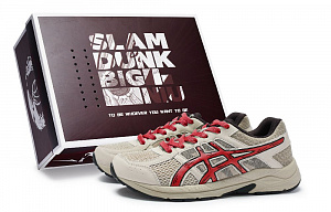 Asics Gel-Contend 4 Anti-Slip Wear-Resistant Low-Top Running Shoes Men's Gray Red