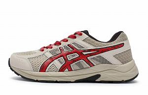 Asics Gel-Contend 4 Anti-Slip Wear-Resistant Low-Top Running Shoes Men's Gray Red 1 2902718