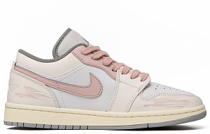 Jordan Air Jordan 1 Anti Slip Wear Resistant Low Top Vintage Basketball Shoes GS Beige Pink 1 2903484