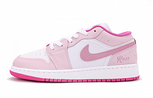 JORDAN Air JORDAN 1 Vintage Basketball Shoes Women's Low-Top Pink 1 2903563