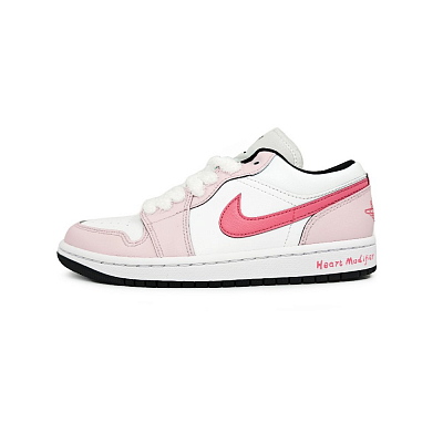 Jordan Air Jordan 1 Anti-Slip Wear-Resistant Low-Top Skateboard Shoes Women's Pink