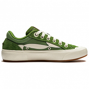 LiNing Wave Anti-Slip Wear-Resistant Low-Top Skateboard Shoes Women's Green White 1 2904610