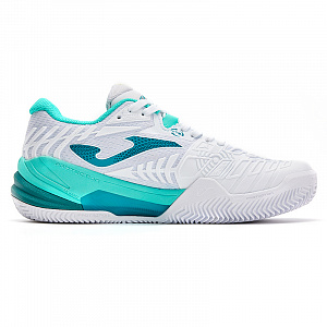 Joma Abrasion Resistant Low Top Professional Tennis Shoes Women's White/Green 1 2905081