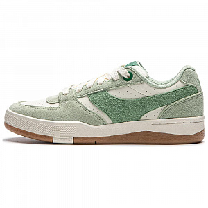 LiNing Anti-Slip Wear-Resistant Low-Top Skateboard Shoes Women's Beige Green
