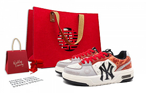 MLB Chunky Liner Skateboard Shoes Unisex Low top White/Red/Gray