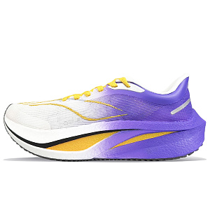 LiNing Feidian 4 Challenger Cushioning Anti-Slip And Wear-Resistant Low-Top Casual Running Shoes Men's White Purple 1 2905522