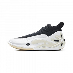 LiNing Wow11 Cushioning Anti-Slip And Wear-Resistant Lightweight Rebound Mid-Top Basketball Shoes Men's Standard White