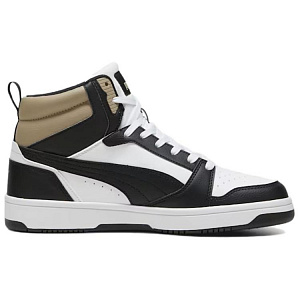 PUMA REBOUND Abrasion Resistant High Top Skateboard Shoes Unisex Black White 1 2905782
