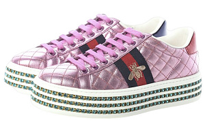 GUCCI Ace Skateboard Shoes Women's Low top Pink 1 2906597