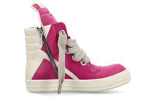 RICK OWENS/RO Geobasket High Top Stylish Skateboarding Shoes Men's Pink White 1 2906653