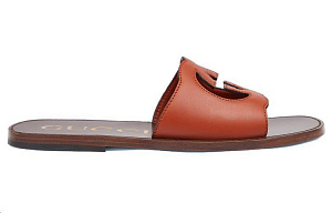 GUCCI Interlocking Slide Slippers Men's Brown 1 2906688