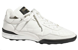 CHANEL Low Top Casual Shoes Women's White 1 2906783