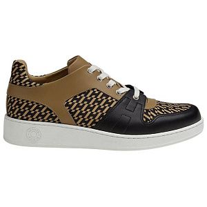 HERMES Low Top Stylish Skateboarding Shoes Men's Brown 1 2907124