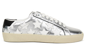 SAINT LAURENT Low Top Casual Skateboard Shoes Women's Silver 1 2907266