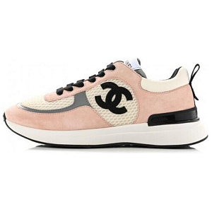 CHANEL 22P Collection Low Top Sports Casual Shoes Women's Pink Black White