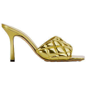 Bottega Veneta Padded Stylish Sandal 9cm Women's Gold 1 2907320