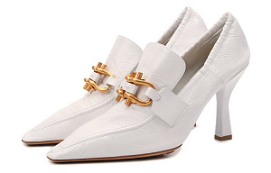 Bottega Veneta Slim Heel High Heels 9.6cm Women's White 1 2907348