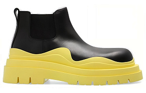 Bottega Veneta Chelsea Boots Men's Black Yellow 1 2907367
