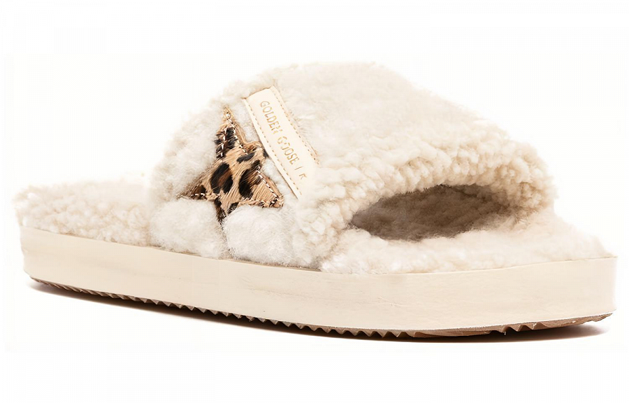 Golden Goose Slide Slippers Women's Ecru купить в интернет-магазине Yoocart с быстрой доставкой по России.