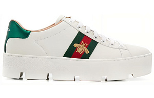 GUCCI Women's Ace Platform 'White Gems' Women's 1 2907416