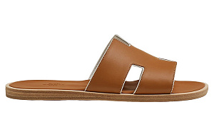 HERMES Izmir Sandal Naturel Blanc Calfskin Leather 1 2907439