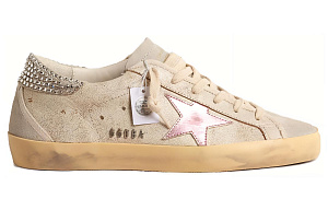Golden Goose Super Star Low top Skateboard Shoes Women's Umber Distressed 1 2907532