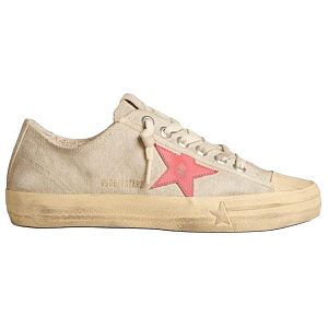 Golden Goose V-Star Low-Top Canvas Shoes Women's Light Gray 1 2908154