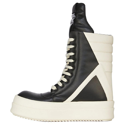 RICK OWENS Porterville Mega Geobasket Black Milk