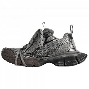 Balenciaga 3XL Low Top Casual Shoes Men's Gray Black