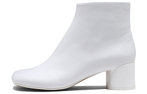 Maison Margiela 6 Logo Ankle Boots Women's White