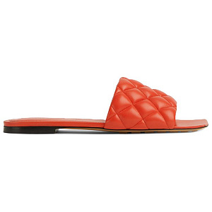 Bottega Veneta Padded Slide Slippers Women's Red 1 2909690