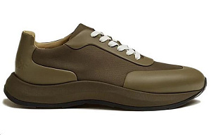 HERMES Low top Sports Casual Shoes Men's Green 1 2909817