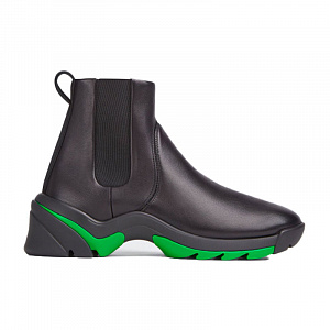 Bottega Veneta Flash High Top Sneaker Black Green 1 2909873