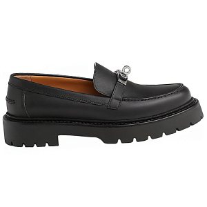HERMES Icone Loafers Women's Black 1 2910440