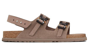 DIOR By Birkenstock Milano Sandal Brown Nubuck Calfskin 1 2910671