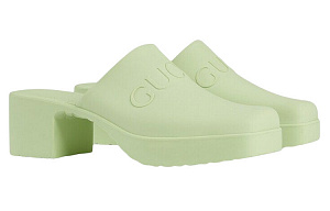GUCCI Closed Toe Slippers Women's Green 1 2910703