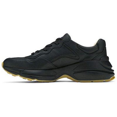 GUCCI Rhyton Chunky Sneakers Men Low Top Black/Red