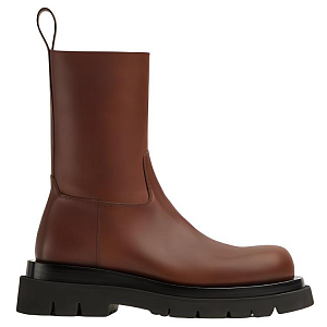 Bottega Veneta Lug Ankle Boots Men's Dark Chestnut 1 2910910