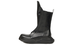 RICK OWENS/RO Strobe Geth Army Fashion Ankle Boots Men's Black
