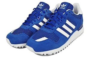 Adidas Originals ZX 700 Shock Absorbers Slip Resistant Abrasion Resistant Low Top Casual Shoes Women's Blue 1 2911050