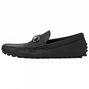 GUCCI DRIVER Gommino Loafers Men's Black