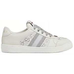 GUCCI Screener Low-Top Skateboard Shoes Women's White 1 2911370